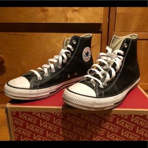 Converse All Star Chuck Taylor Black Leather Shoes